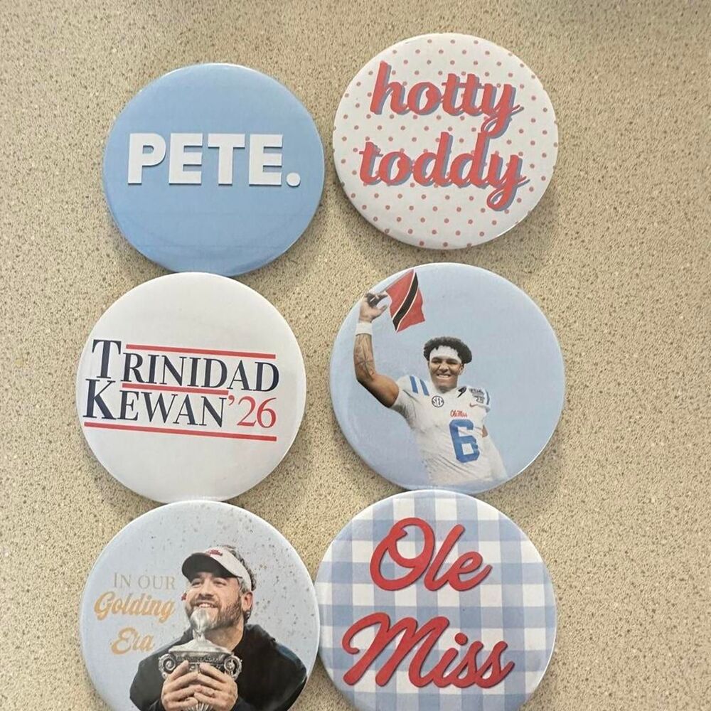 ole miss football gameday button bundle